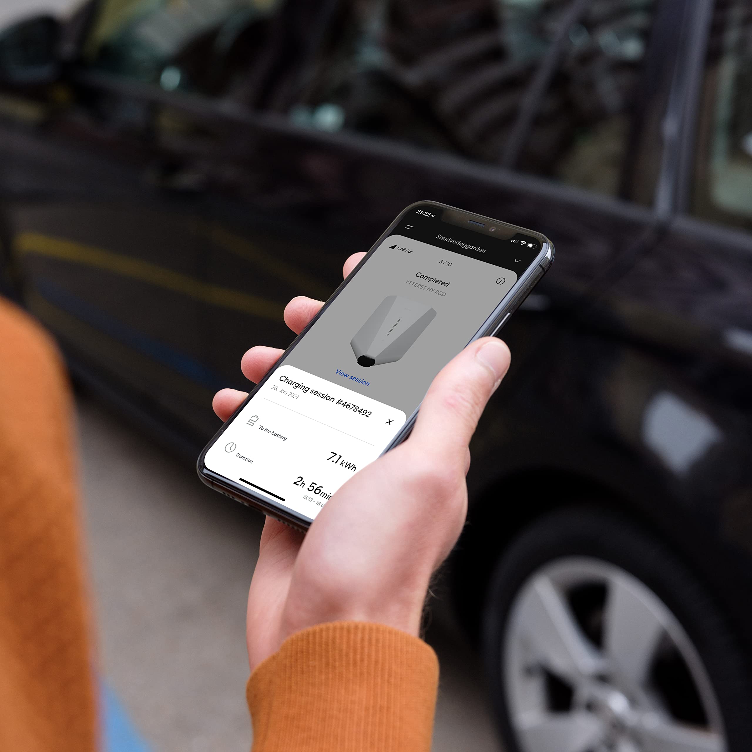 Easee One 7.4kW Smart EV Charger – Black